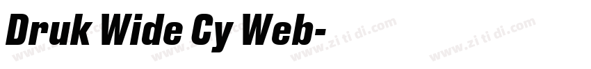 Druk Wide Cy Web字体转换 Druk Wide Cy Web字体转换